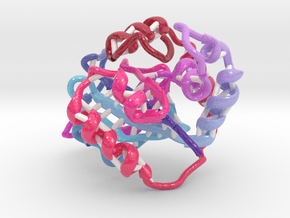 Epstein-Barr virus Protease in Glossy Full Color Sandstone
