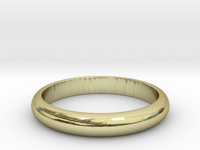 Wedding Band (classic ring)  in 18k Gold Plated Brass: 7 / 54