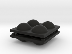 Sphere Mold Tray in Black Premium Versatile Plastic