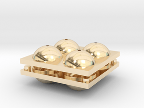 Sphere Mold Tray in 14K Yellow Gold