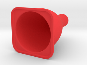 Tiny Traffic Cone in Red Processed Versatile Plastic
