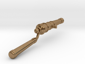 1:24 scale 3/4 lb swivel gun with handle in metal in Natural Brass