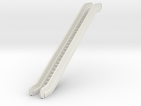 HO Escalator H68mm in White Natural Versatile Plastic