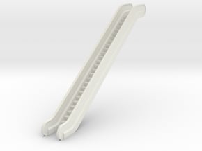 HO Escalator H68mm in White Natural Versatile Plastic