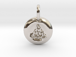 Stylized Triquetra Charm in Platinum