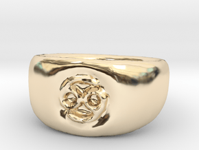 Cancer Ring sz8 in 14K Yellow Gold