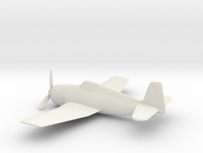 Grumman F6F (w/o landing gears) in White Natural Versatile Plastic: 1:144