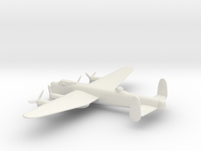 Avro Lancaster (w/o landing gears) in White Natural Versatile Plastic: 6mm