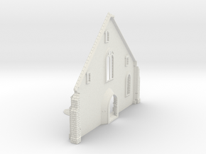 HORelM0132 - Gothic modular church in White Natural Versatile Plastic