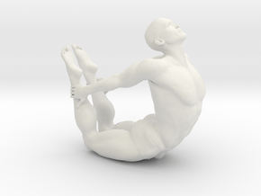 Male yoga pose 017 in White Natural Versatile Plastic: 1:10