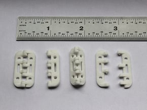 Snap Together 27mm x 15mm Micro Hinge in White Natural Versatile Plastic