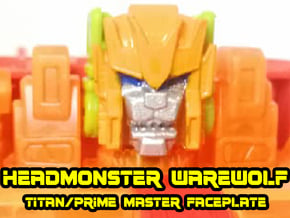 Headmonster Warewolf Face (Titans Return) in Tan Fine Detail Plastic