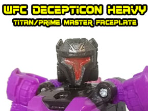 WFC Decepticon Heavy/Brute Face (Titans Return) in Tan Fine Detail Plastic