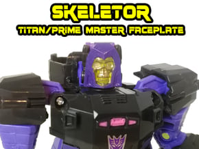Skeletor Faceplate (Titans Return) in Tan Fine Detail Plastic
