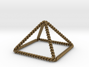 Twisted Giza Pyramid 2.2" in Natural Bronze
