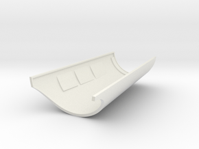 Modular Gauntlet System - Right Bottom in White Natural Versatile Plastic