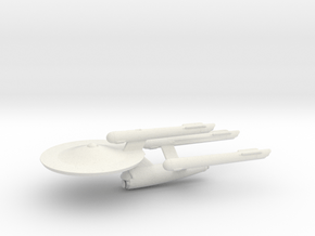 USS Federation (Re-sized) in White Natural Versatile Plastic