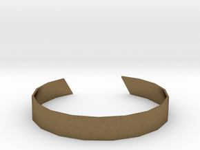 Triangle Facet Bracelet Sizes XS-XL in Natural Bronze: Large