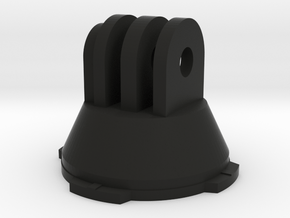 Quadlock Male to GoPro Female Adapter in Black Natural Versatile Plastic