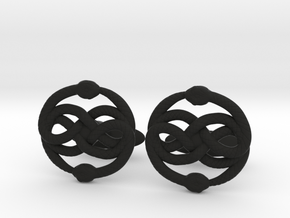 AURYN Cufflinks in Black Premium Versatile Plastic