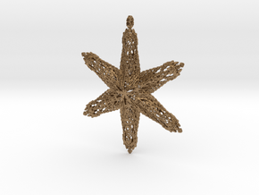 Snowflake B in Natural Brass