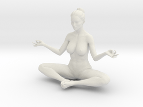 Female yoga pose 012 in White Natural Versatile Plastic: 1:10