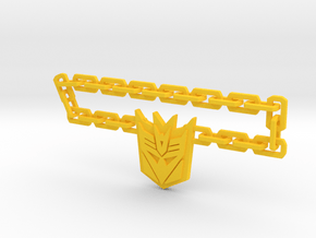 Nitro Zeus Chain, Con Symbol in Yellow Processed Versatile Plastic: Medium