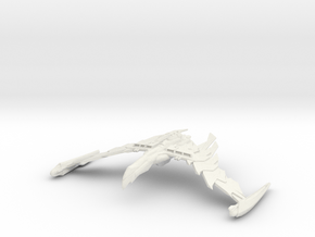 Romulan GreatBird Class  WarBird in White Natural Versatile Plastic