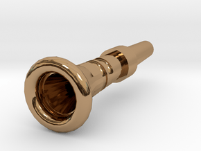 French Horn Shallow Cup Mouthpiece in Polished Brass