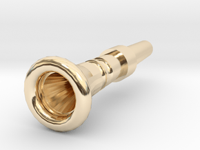 French Horn Shallow Cup Mouthpiece in 14K Yellow Gold