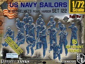 1/72 USN Pearl Harbor Set 122 in Smooth Fine Detail Plastic