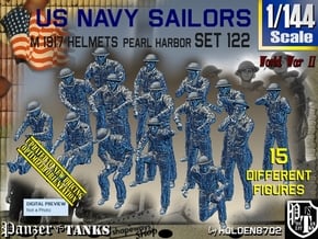 1/144 USN Pearl Harbor Set 122 in Tan Fine Detail Plastic