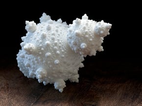Msltoe Fractal in White Natural Versatile Plastic