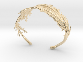 Coral Cuff in 14k Gold Plated Brass