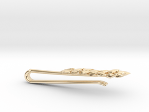 Wheat Tie Bar in 14k Gold Plated Brass