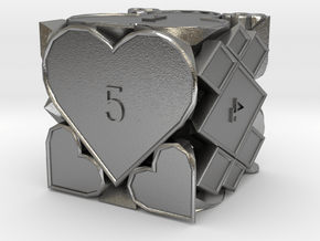D6 Balanced - Cards (Large) in Natural Silver