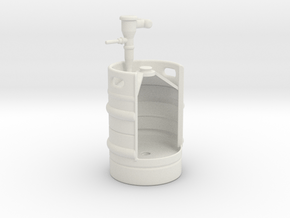 1/10 KEG Urinal in White Natural Versatile Plastic
