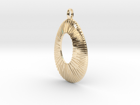 Pendant Coral Structure #2 Version 6B in 14K Yellow Gold