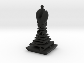 Modern Chess Set - BISHOP in Black Natural Versatile Plastic