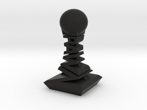 Modern Chess Set - PAWN in Black Natural Versatile Plastic