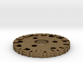 Detailed Chassis Disk in Natural Bronze