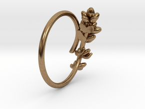 Lavender Ring in Natural Brass: 5 / 49