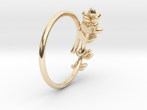 Lavender Ring in 14k Gold Plated Brass: 5 / 49
