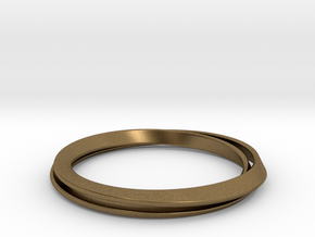 Möbius bracelet in Natural Bronze: Large