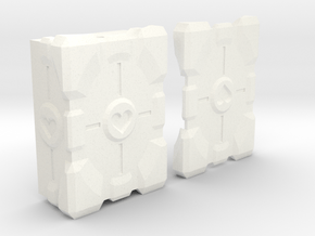 companion cube mod box ( Vape ) in White Processed Versatile Plastic