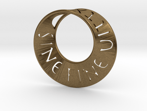 Sine Fine Mobius  in Natural Bronze: Small