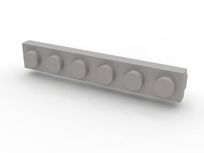 Brick Tie Clip-6 Stud in White Processed Versatile Plastic