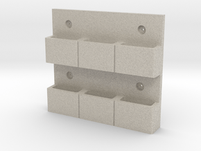 Wall-Mounted MOLLE/PALS Mounting System (3 x 2) in Natural Sandstone