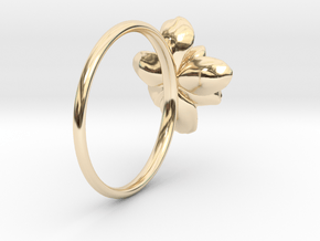 Wild Rose Ring in 14k Gold Plated Brass: 5 / 49