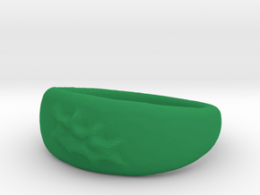 Leaf Ring-sz8 in Green Processed Versatile Plastic